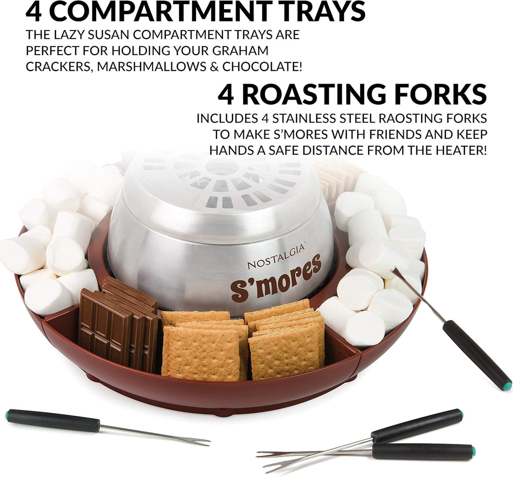 Tabletop Electric S'mores Maker with 4 Trays F89730