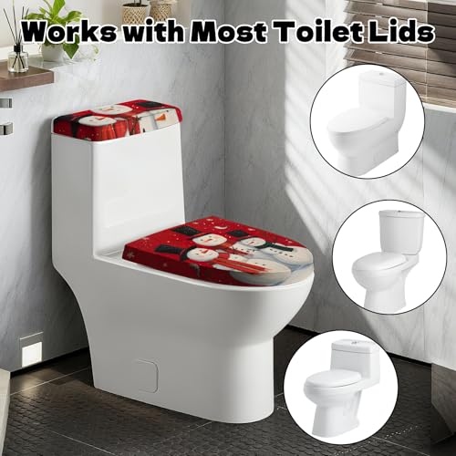 Christmas Toilet Lid Cover, Washable Toilet Seat Cover, Toilet Tank Protector N8957