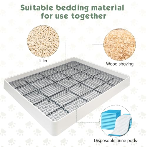 Rectangular Small Animal Litter Box with Grid B228753