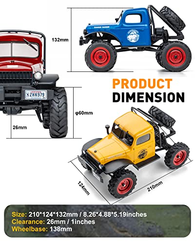 Yellow 1/24 4WD RC Rock Crawler I87591