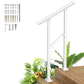 Black Heavy Duty Metal Handrail for Steps (1-3 Steps) F154