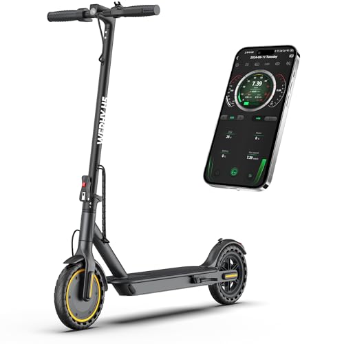 Electric Scooter with 8.5" Tire, 350W Motor, 19 MPH Top Speed, 21 Miles Max Range, Folding L4348