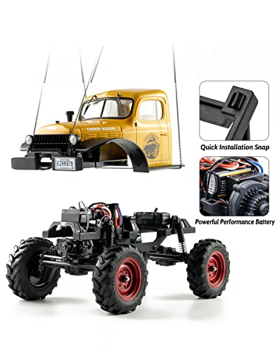 Yellow 1/24 4WD RC Rock Crawler I87591