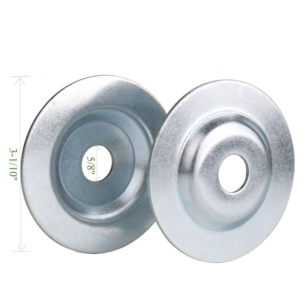 Bench Grinder Arbor Washer/Flange 2 Sets OD2-1/10'' x ID 1/2'' & OD3-1/10'' x ID 5/8'' T894