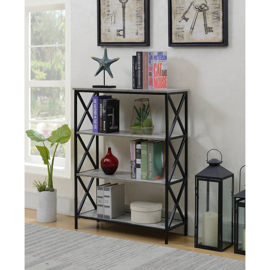 4 Tier Faux Birch Bookcase V747