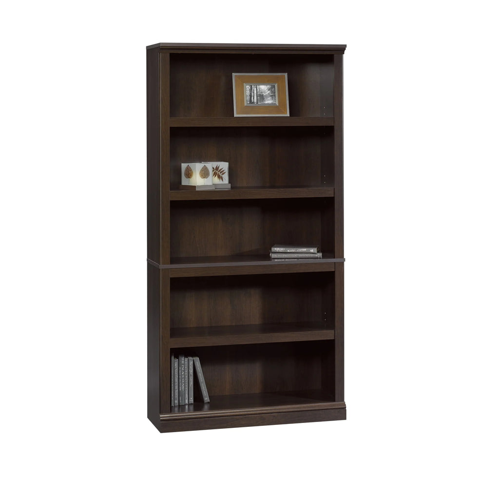 Chalked Chestnut 5-Shelf Bookcase Z893