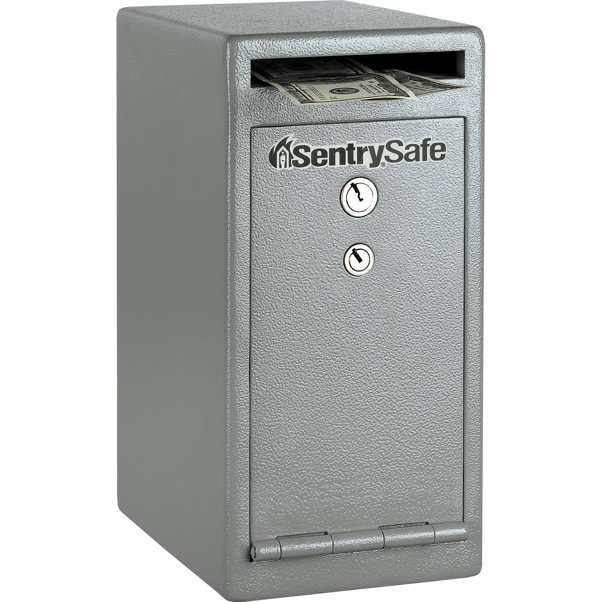 Gray Key Lock Depository Safe M9717