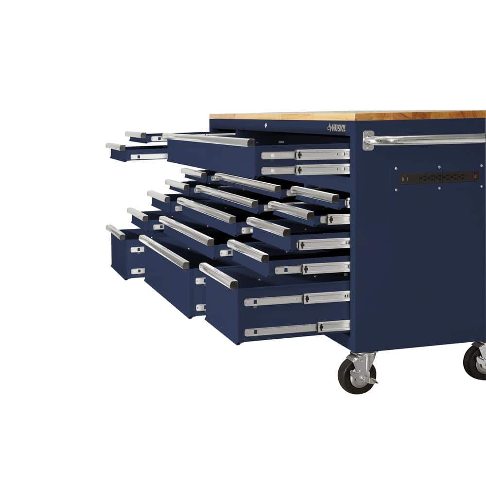 72 in. W Gloss Blue Mobile Workbench Tool Chest M813