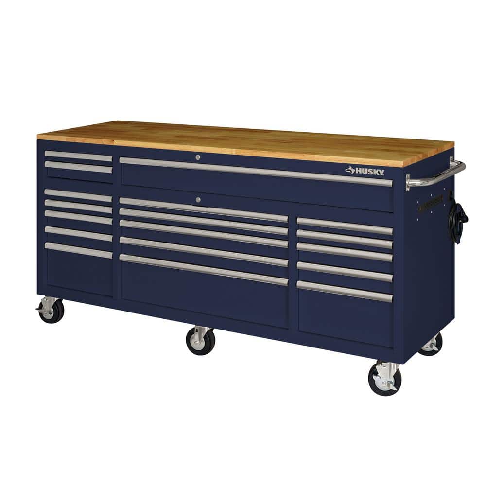 72 in. W Gloss Blue Mobile Workbench Tool Chest M813