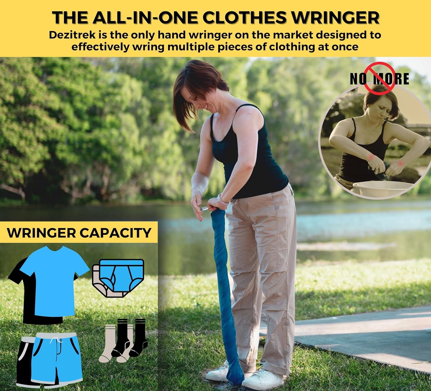 Manual Hand Crank Laundry Wringer V491