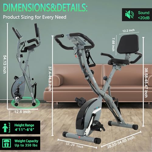 5 IN 1 Foldable Indoor Cycling Bike with Magnetic Resistance Z97037