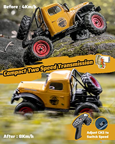 Yellow 1/24 4WD RC Rock Crawler I87591