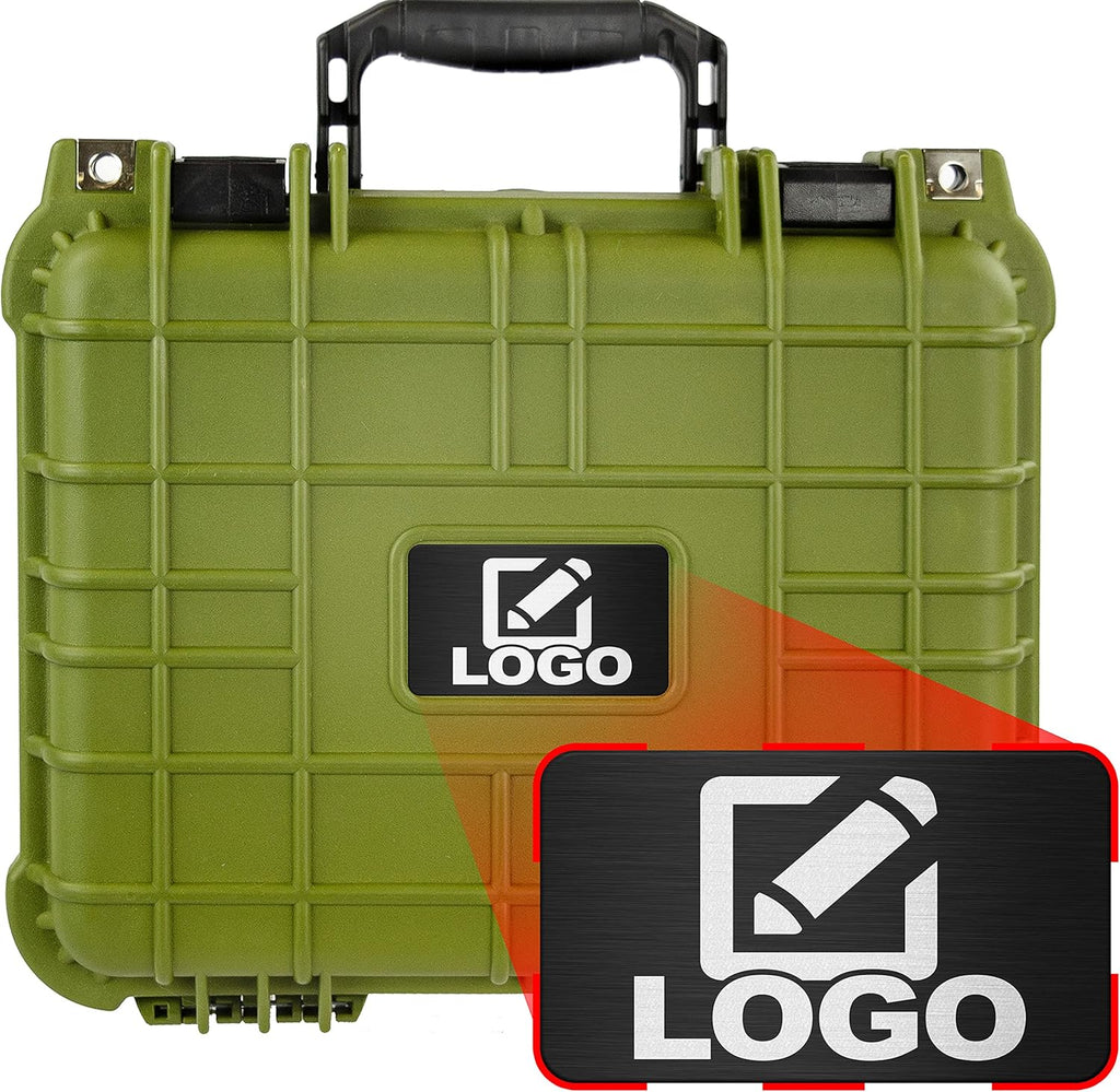 Neon Blue Waterproof Shockproof Hard Case with Foam 13.37 Inch 11.62 Inch 6 Inch Pack of 2 V551584