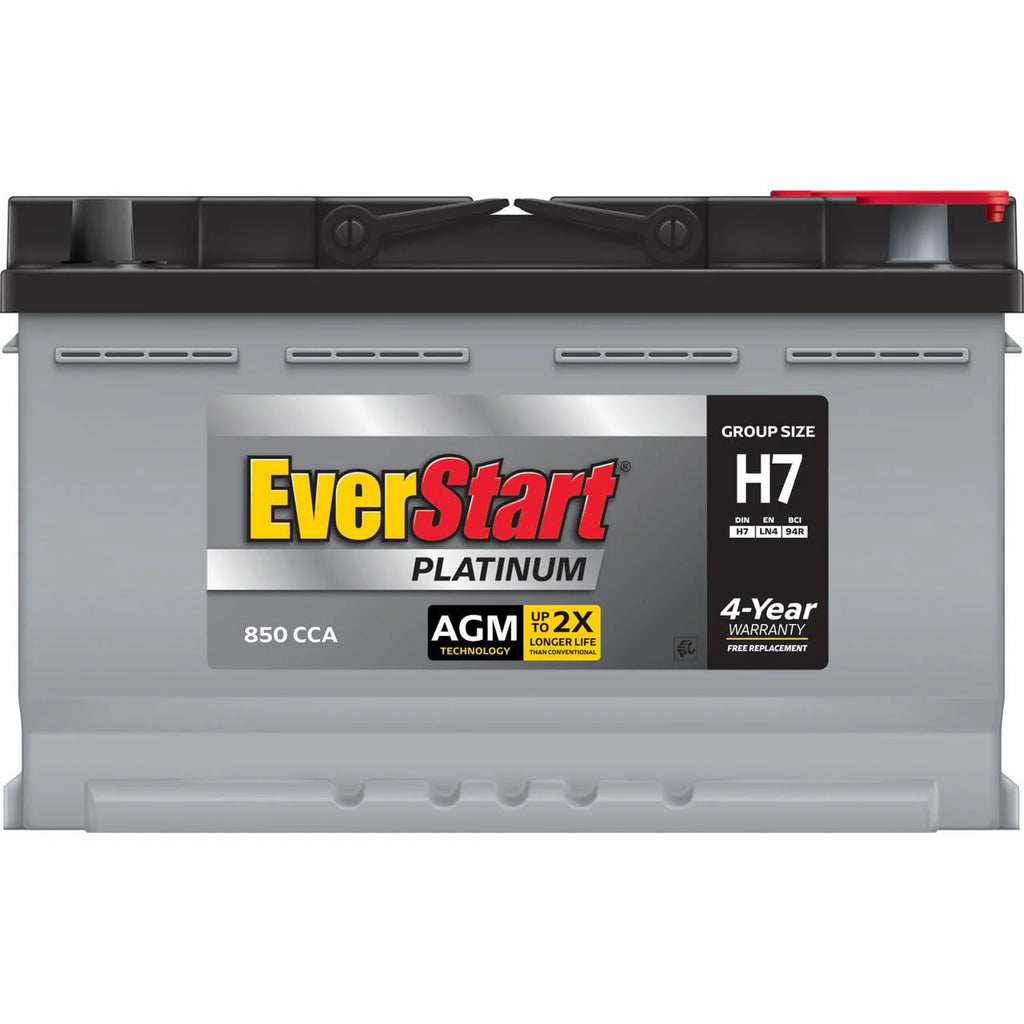 Platinum AGM Automotive Battery, Group Size H7 / LN4 / 94R 12 Volt, 800 CCA 140 RC Q71190