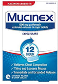 12 Hr Max Strength Expectorant Tablets, 14ct C731941