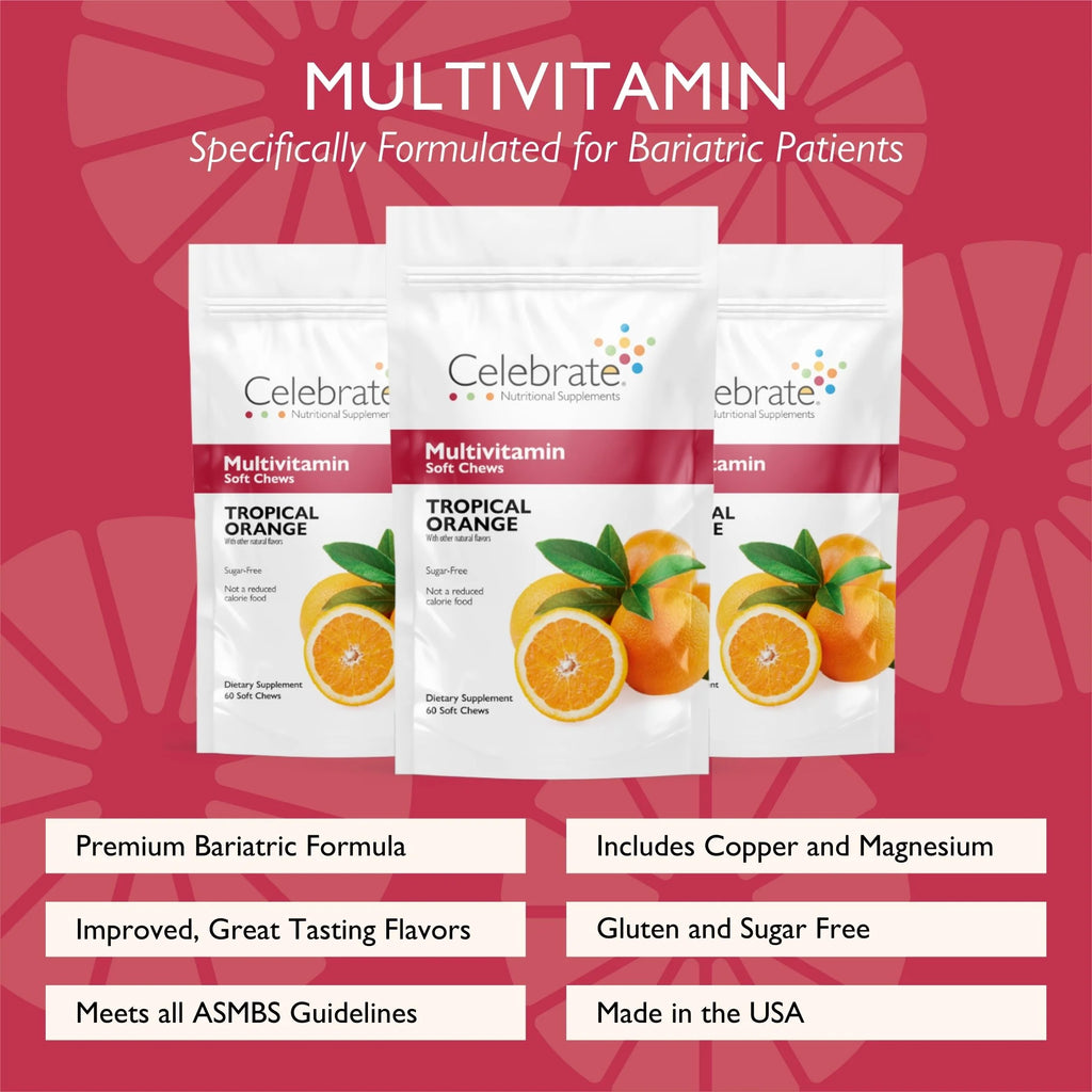 Bariatric Multivitamin Soft Chews, Tropical Orange, 180 count M661