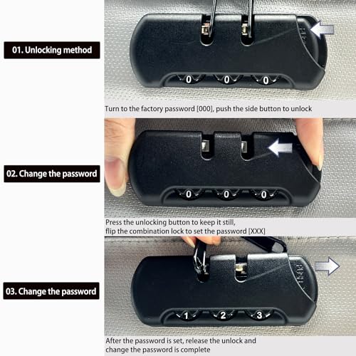 Black Fireproof Waterproof Document Bag with Lock X962