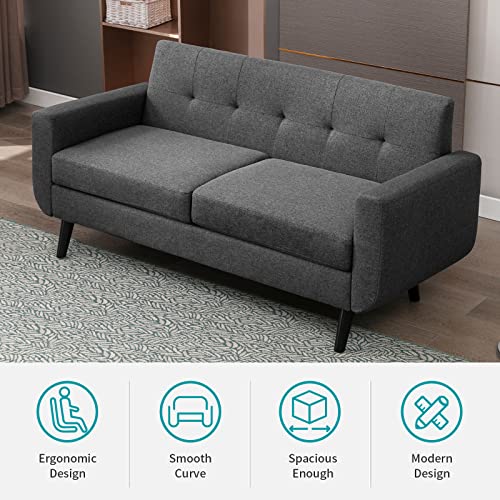 68" Upholstered 2 Seater Sofa O2589