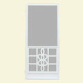 36 in. x 80 in. White Outswing Metal Screen Door X118088