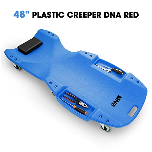 Red Low Profile Automotive Creeper with Padded Headrest L539017