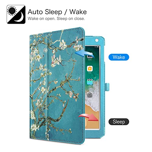 Emerald Marble Vegan Leather Stand Cover for 9.7 Inch iPad J559