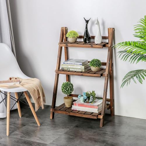 3-Tier Wooden Folding Plant Stand T181