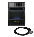 Ventless Propane Gas Blue Flame Space Heater, 10000 BTU, Black B179