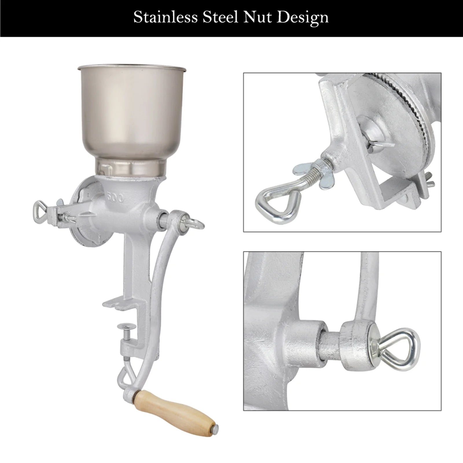 Cast Iron Hand Cranking Grain Grinder D24956