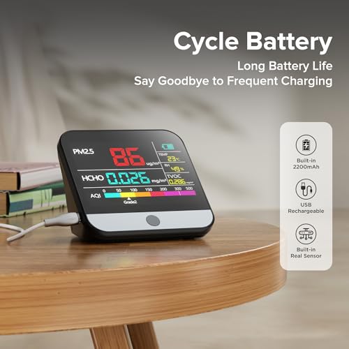 13 in 1 Air Quality Monitor with Beep Alarm G678015