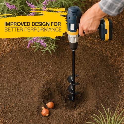 2 Pack 1.6x16 & 3.5x16 Inch Garden Auger Drill Bit F80592