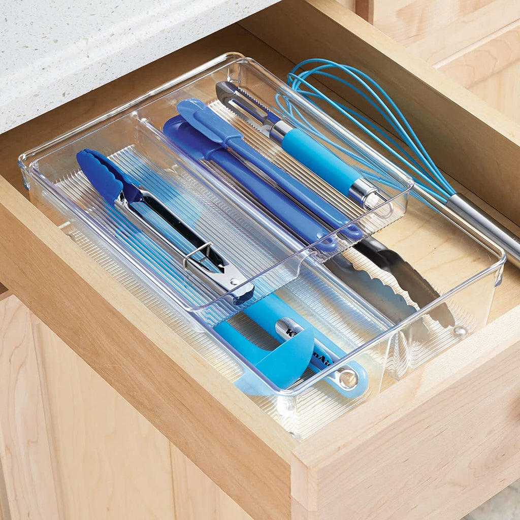 Plastic 2-Tier Stackable Drawer Organizer L381153