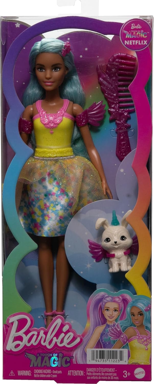 Barbie Teresa Fashion Doll with Fantasy Outfit, Pet, Leash & Styling Pieces I403