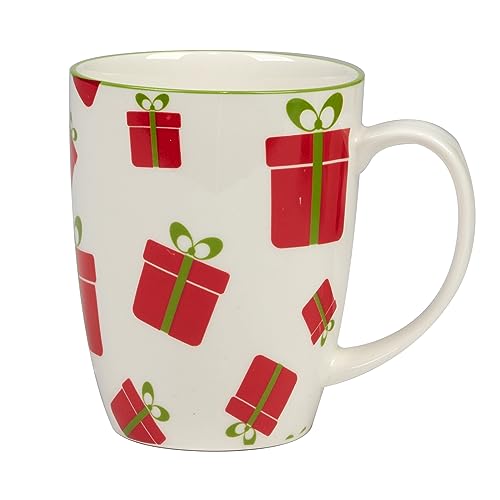 Set of 6 Assorted 14 oz Porcelain Mugs H951