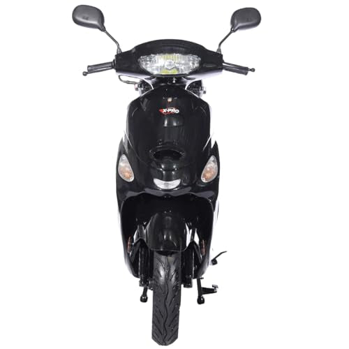 Black 50 Moped with 10" Aluminum Wheels P3429