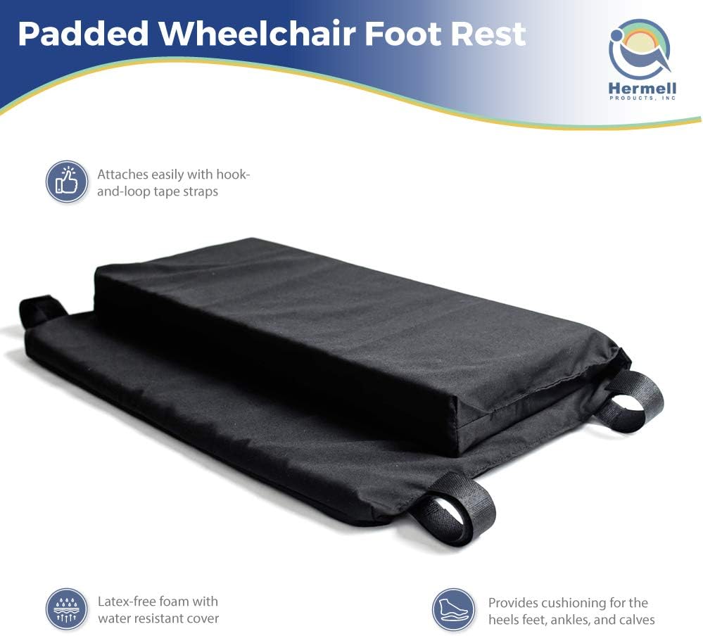 Padded Wheelchair Foot Rest, Black U969