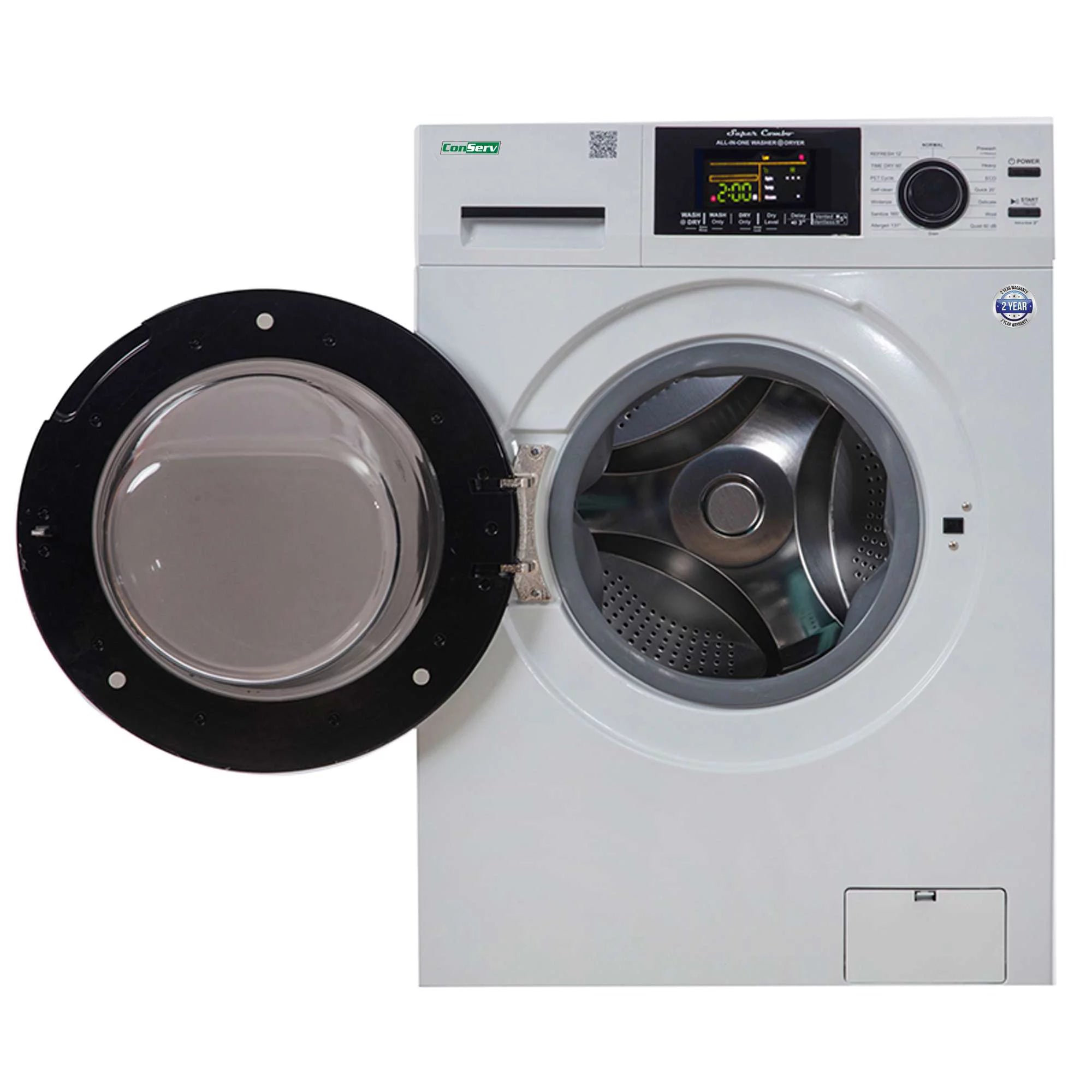 15 lbs Compact Combo Washer Dryer in White A427