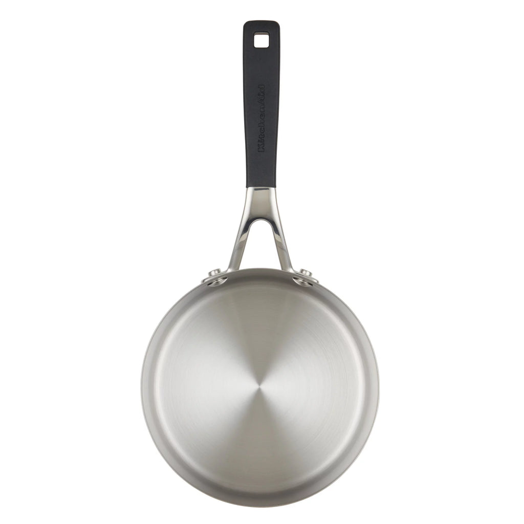1 Quart Brushed Stainless Steel Induction Saucepan C4666