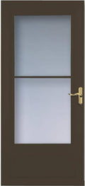 Brown Mid-View Wood Core Storm Door J6142