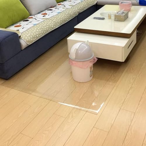 Clear PVC Desk Floor Mat for Carpet 0.06" Thick Q387725