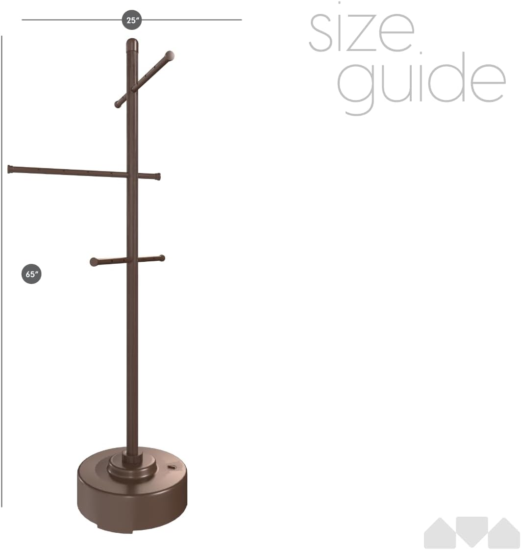 Brown Freestanding Pool Towel Rack H3787