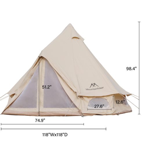 4-5 Person Waterproof Oxford Yurt Tent Q873
