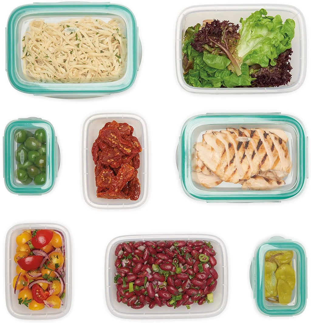 16 Piece Leakproof Plastic Food Storage Container Set D33073
