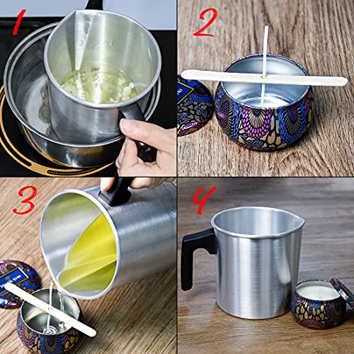 1.2L Aluminum Candle Wax Melting Pot R424982
