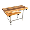 Teak Finish Folding Wall-Mounted Bath Seat 26"x21" D115075
