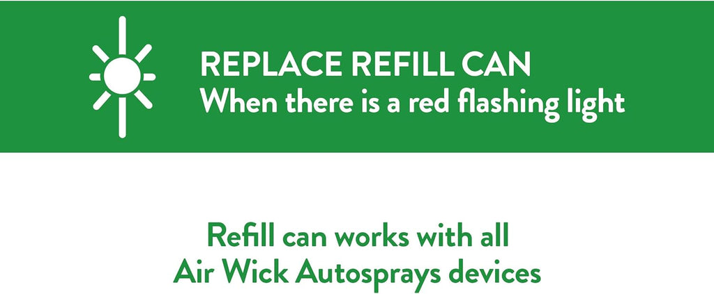 4 Refills Automatic Spray Air Freshener, Ocean Breeze, 5.89 oz, Pack of 4 X94858