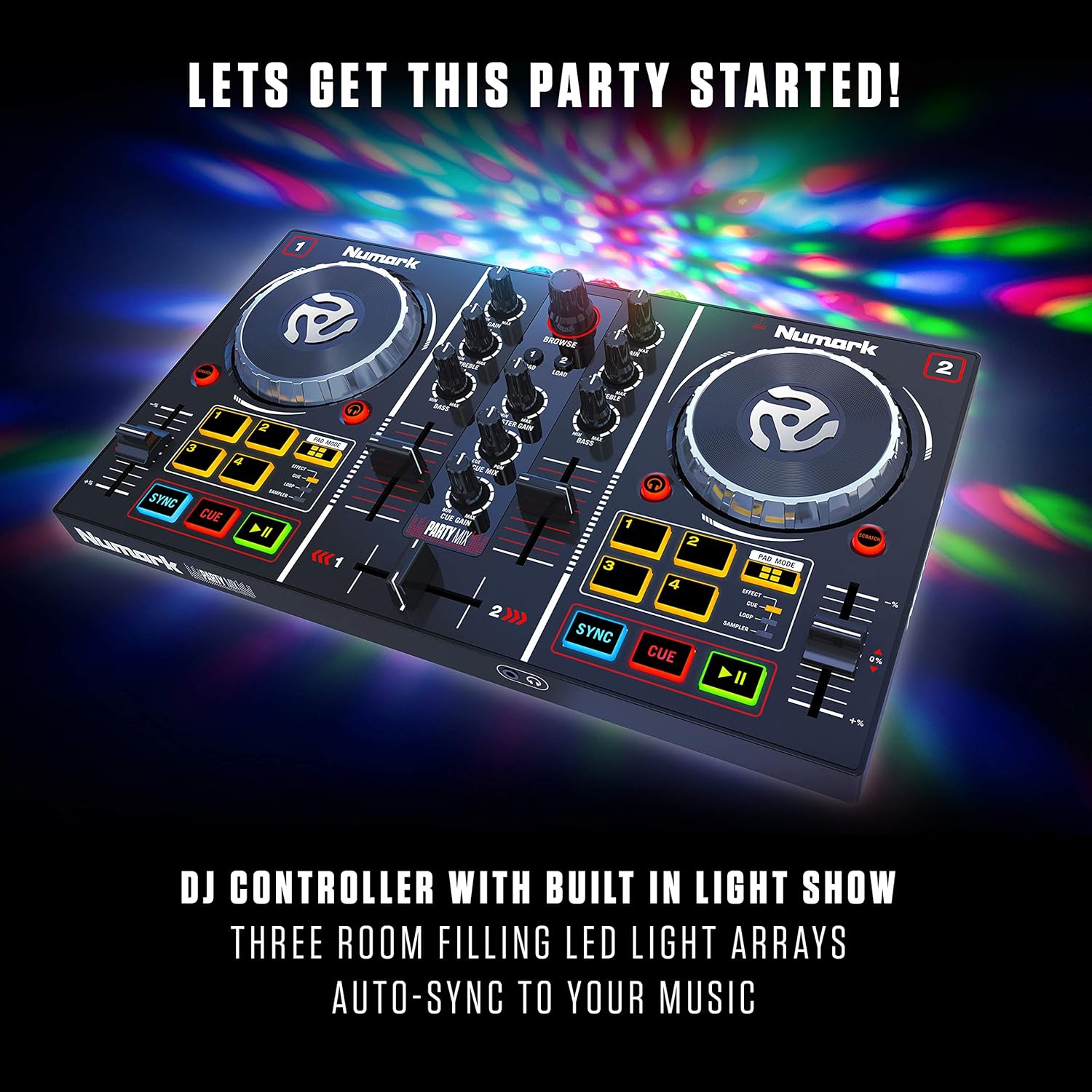 DJ Controller Set with 2 Decks W894