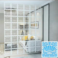 5pcs DIY Wood-Plastic Room Privacy Screen Divider W866