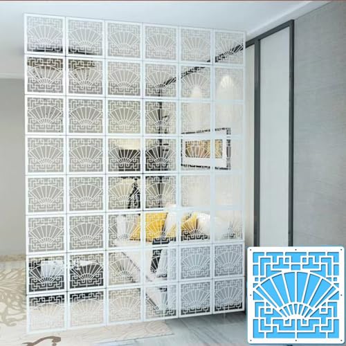 5pcs DIY Wood-Plastic Room Privacy Screen Divider W866