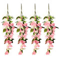 4 Pack Artificial Hanging Plants with Light Strings (Black) C9132