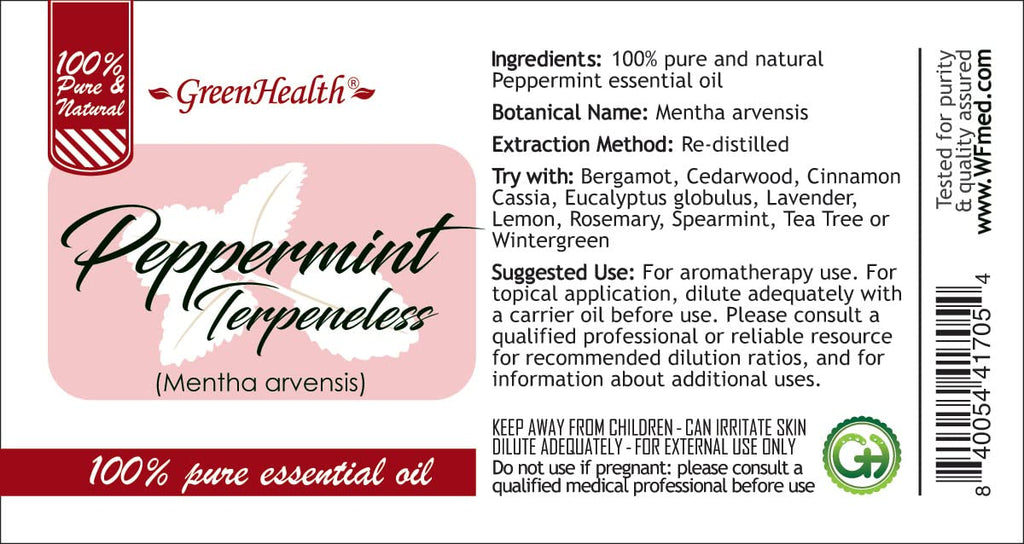 32 fl oz Peppermint Essential Oil 100% Pure Aluminum Bottle S209